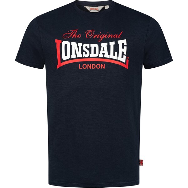 LONSDALE Tričko Aldingham námornícka modrá / červená / biela 64426796