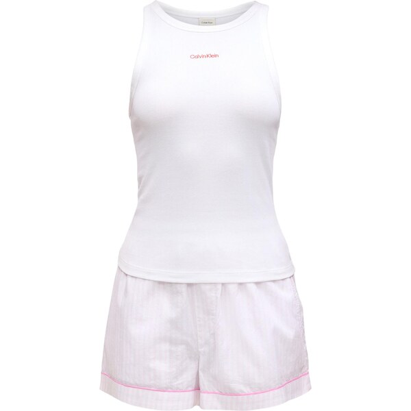 Calvin Klein Kraťasy svetloružová / červená / biela 66570374