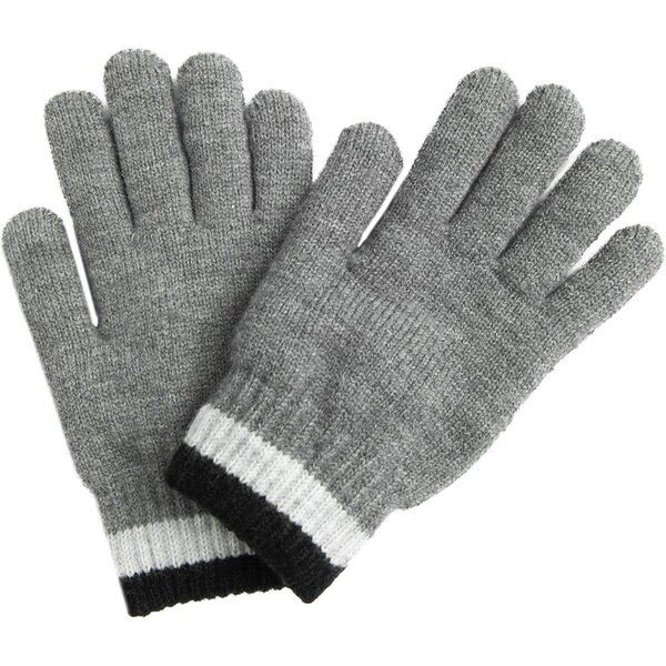Cool Club Rukavice sivá / čierna / biela 66570843
