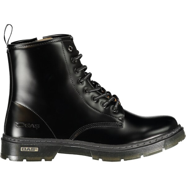 GAS Pánske čierne členkové topánky 66651894