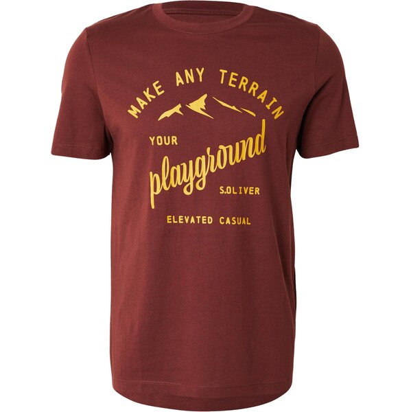 s.Oliver Tričko zlatá žltá / bordová 66570879