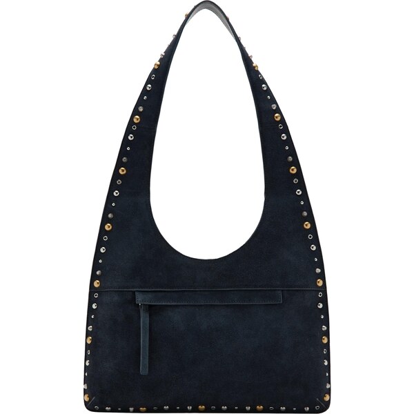 MANGO Kabelka na rameno Indira námornícka modrá / zlatá / strieborná 66571041