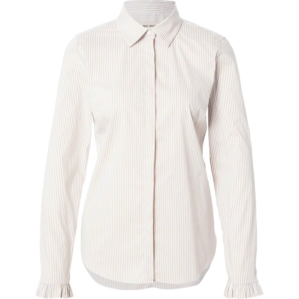 MOS MOSH Blúzka MMMattie kapučíno / biela 66571214