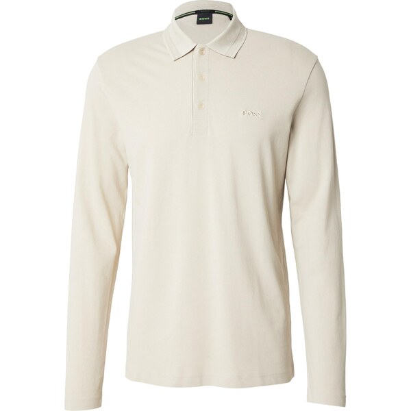 BOSS Tričko Plisy krémová 66571232