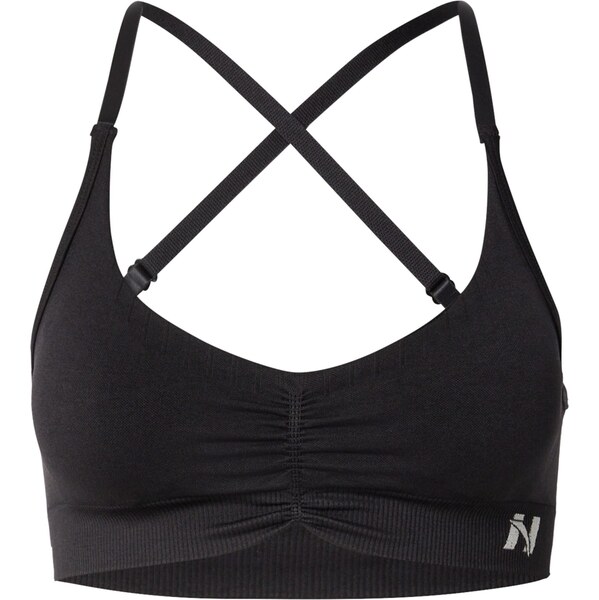 NEBBIA Športová podprsenka svetlosivá / čierna 66571281