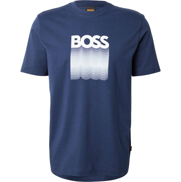 BOSS Tričko Insignia modrá / biela 66571348