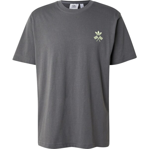 ADIDAS ORIGINALS Tričko RACING CAR tmavosivá / limetová 66571558