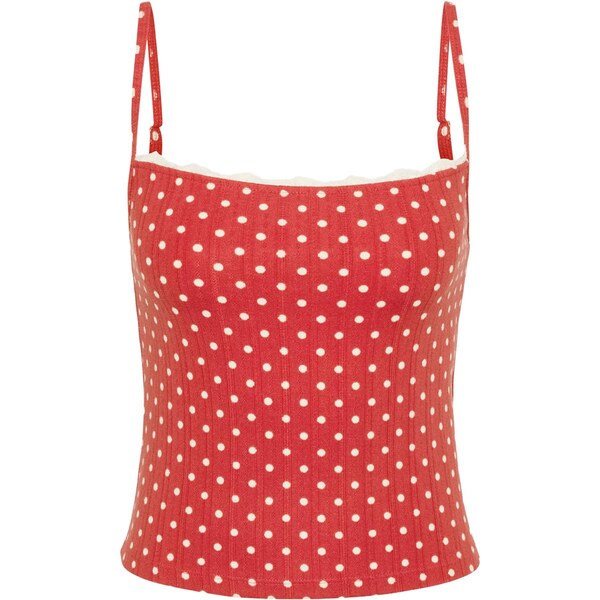 Abercrombie & Fitch Tričká na spanie červená / biela 66571585