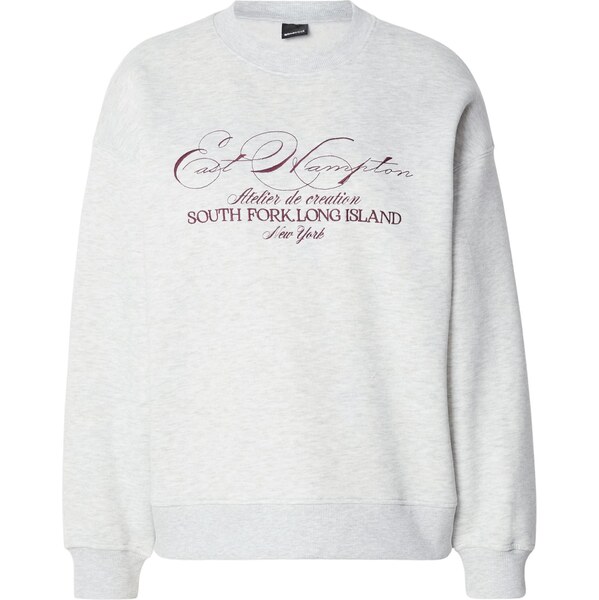 Gina Tricot Mikina svetlosivá / rubínová 66571574