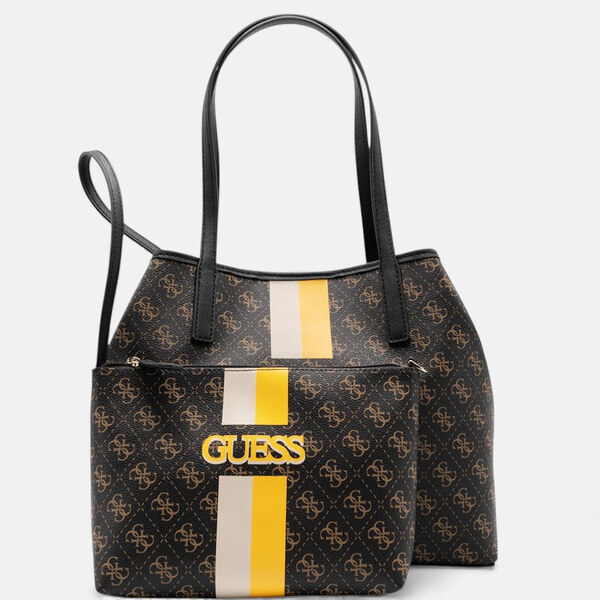 Hnědá kabelka Guess Vikky Shopper 56544 66577781