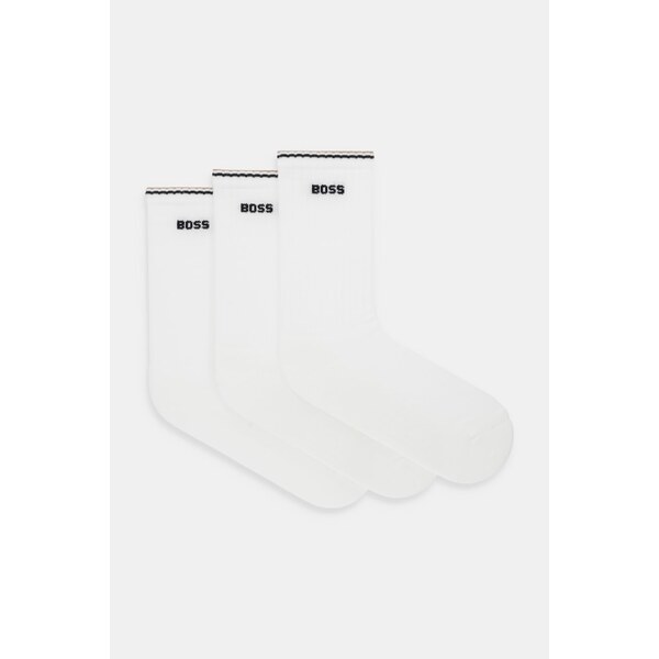 Ponožky BOSS 3-pak 3P QS Rib Stripe CC 66507401