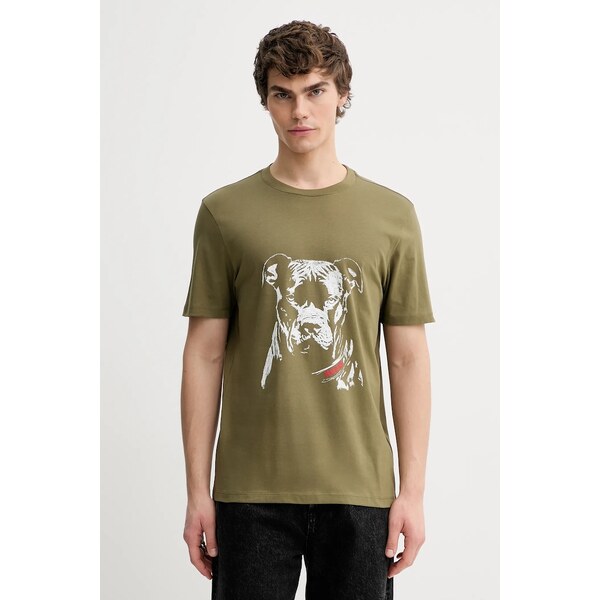 Bavlnené tričko HUGO Dubrox 66474380