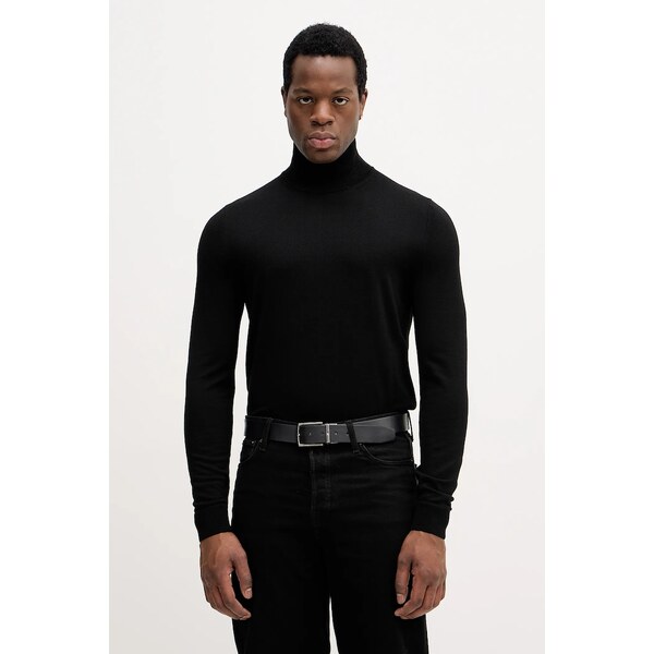 Sveter s prímesou hodvábu BOSS H-Helixon 66461997