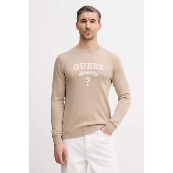 Sveter s prímesou hodvábu Guess HAMMOND 66509191