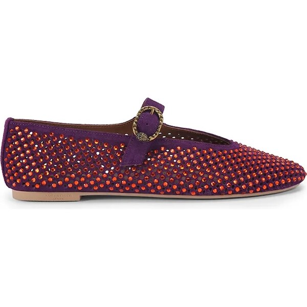 Semišové baleríny Kurt Geiger London Mayfair Ballet Flat 66509472