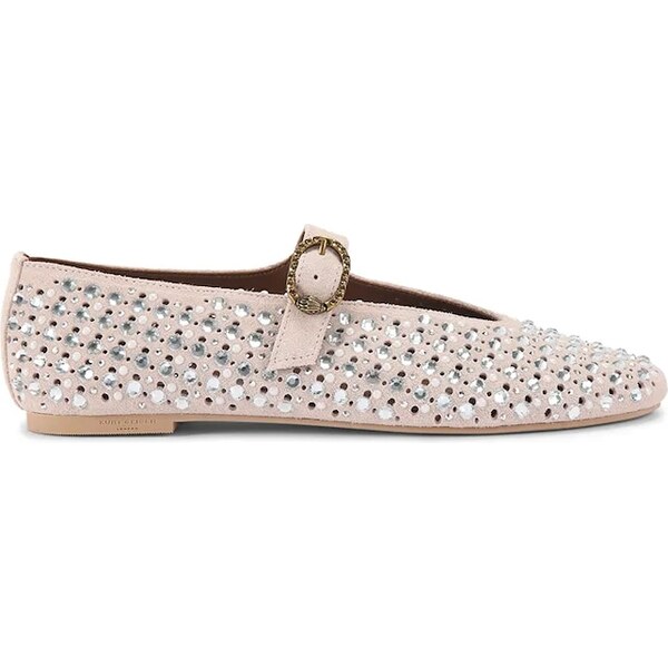Semišové baleríny Kurt Geiger London Mayfair Ballet Flat 66509426