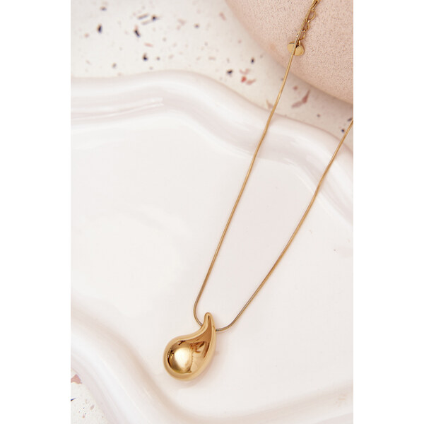 Boto Zlatý náhrdelník s príveskom v tvare kvapky 66683408