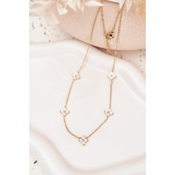 Dámsky náhrdelník Boto s kvetmi 66683401