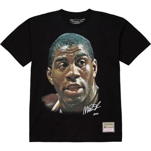 Mitchell & Ness NBA Real Magic Johnson Big Face Tee - Pánske - Tričko 66600268