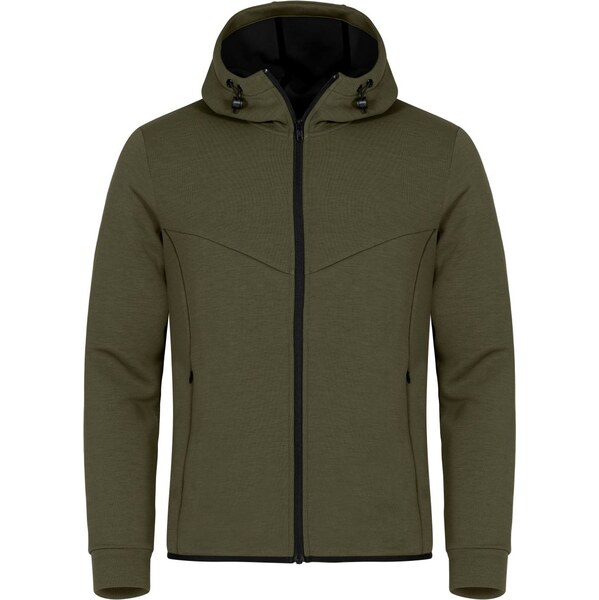 Športová pánska mikina na zips s kapucňou Hayden Clique 66600205