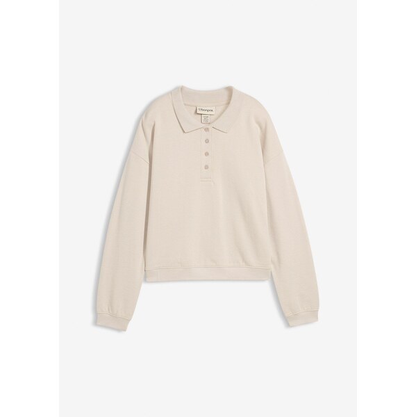 bonprix Mikina z čistej bio bavlny, farba šedá 66600882