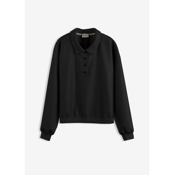 bonprix Mikina z čistej bio bavlny, farba čierna 66600883