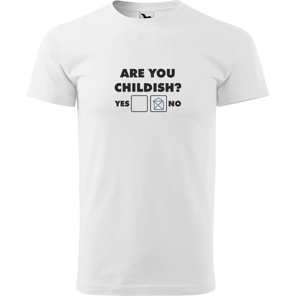 Sablio Tričko s potlačou Are you CHILDISH? 65109453