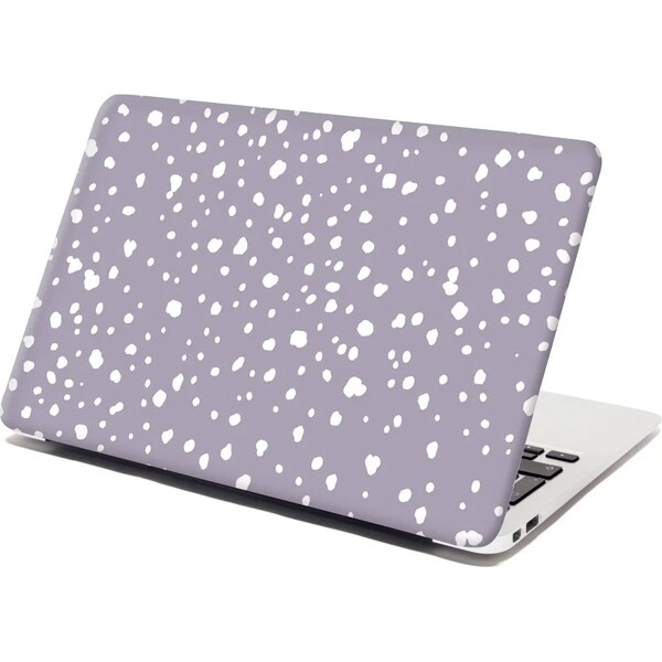 Sablio Samolepka na notebook Biele fliačiky na fialovej 65100039