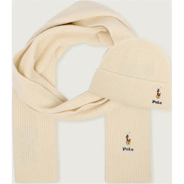 POLO RALPH LAUREN Vlnený šál + čiapka 64891997