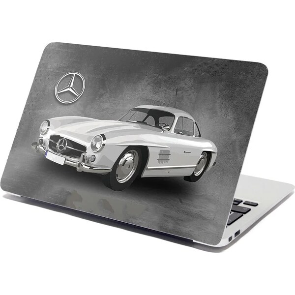 Sablio Samolepka na notebook Mercedes-Benz 300 SL Sivé pozadie 65112578
