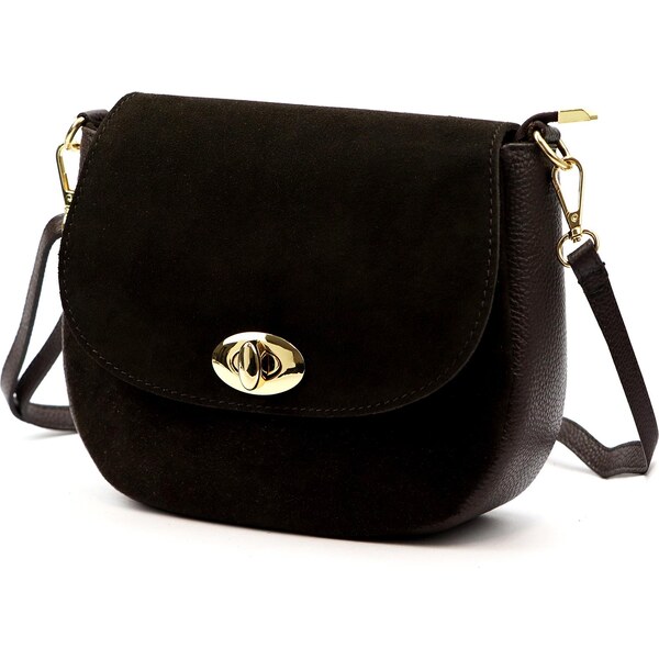 Dámska kožená kabelka z brúsenej kože – kompaktný elegantný dizajn 66156785