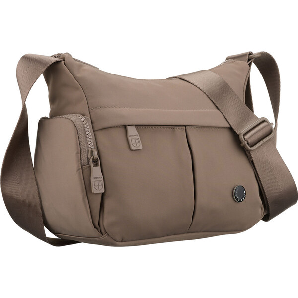 Peterson Dámska béžová mestská crossbody kabelka z polyesteru, 66604479