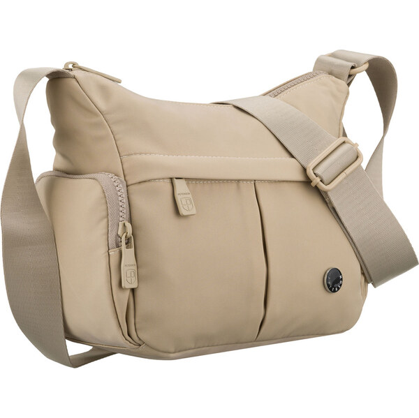 Peterson Dámska ecru mestská crossbody kabelka z polyesteru so 66604481