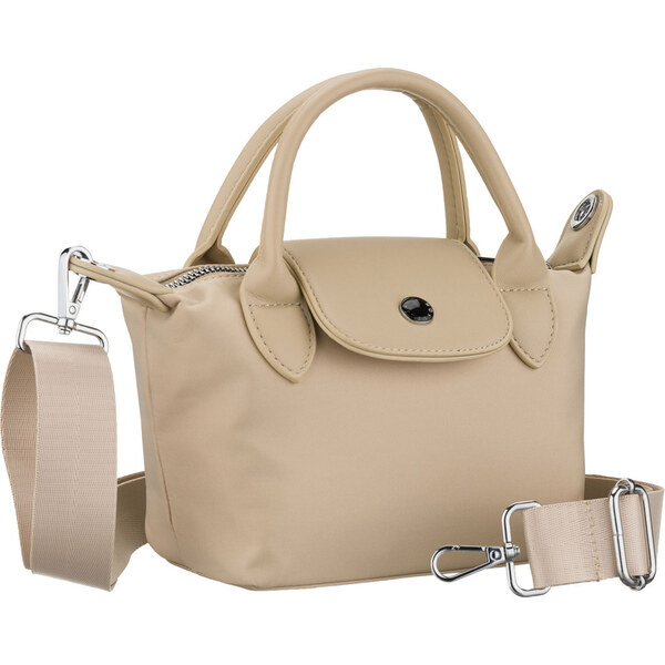 Peterson Dámska ecru kabelka z polyesteru, jednokomorová so zapínaním 66604486