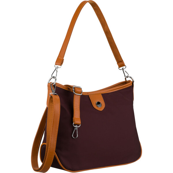 Peterson Dámska bordová kabelka z polyesteru a ekologickej kože, 66604488