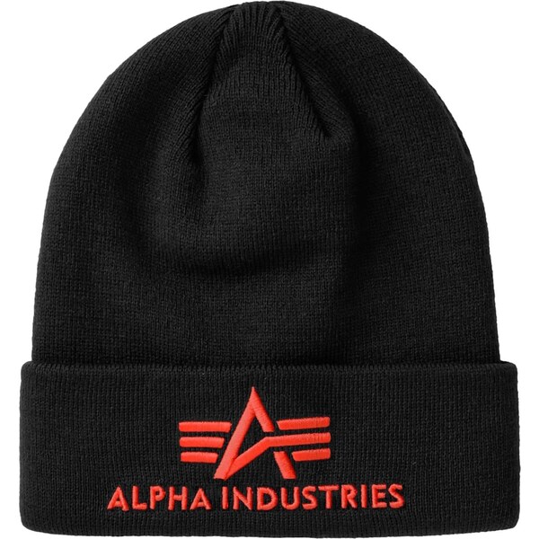 ALPHA INDUSTRIES Čiapky oranžovo červená / čierna 66608631