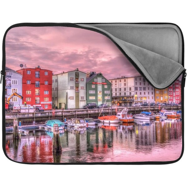 Sablio Obal na notebook Farebné domčeky na pobreží 65426790