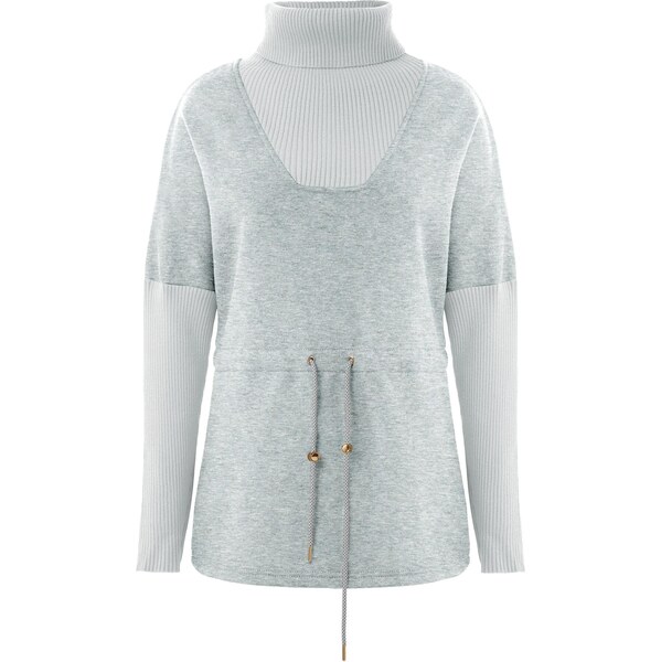 Imily Bela Mikina svetlosivá / sivá melírovaná 66608786