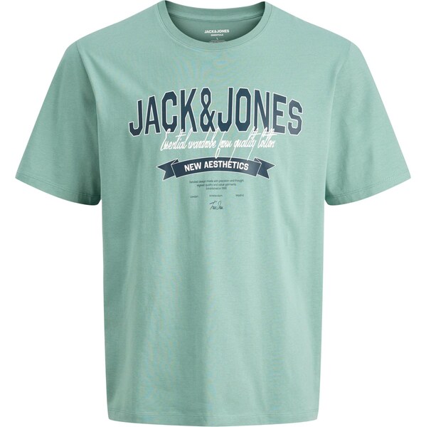 Jack & Jones Junior Tričko námornícka modrá / pastelovo zelená 66609001
