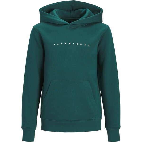 Jack & Jones Junior Mikina JJEStar jedľová / biela 66609002