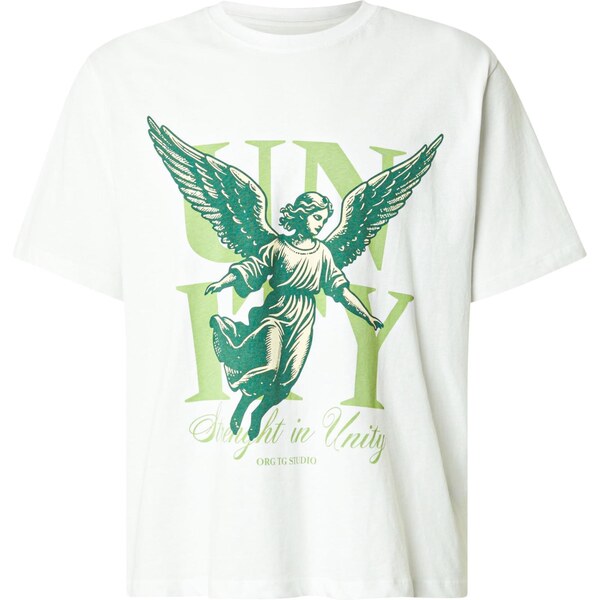 JACK & JONES Tričko JORWinged Gallery svetlozelená / tmavozelená / 66609038