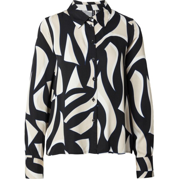 VERO MODA Blúzka VMCINDY REGINA modrá / sivá / čierna / biela 66609198