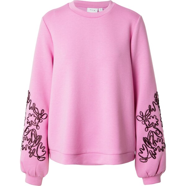 VILA Mikina VISIFFI svetlofialová / čierna 66609205