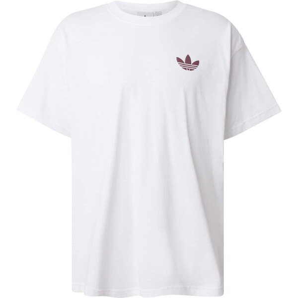 ADIDAS ORIGINALS Tričko vínovo červená / biela 66609279