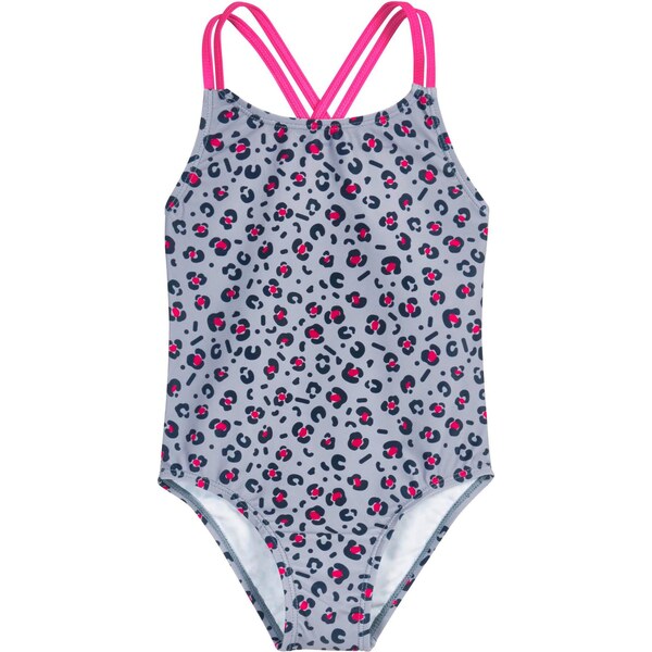 PLAYSHOES Jednodielne plavky námornícka modrá / sivá / ružová 66609337