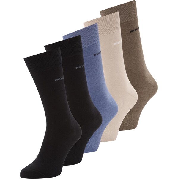 BOSS Ponožky béžová / zafírová / hnedá / čierna 66609358