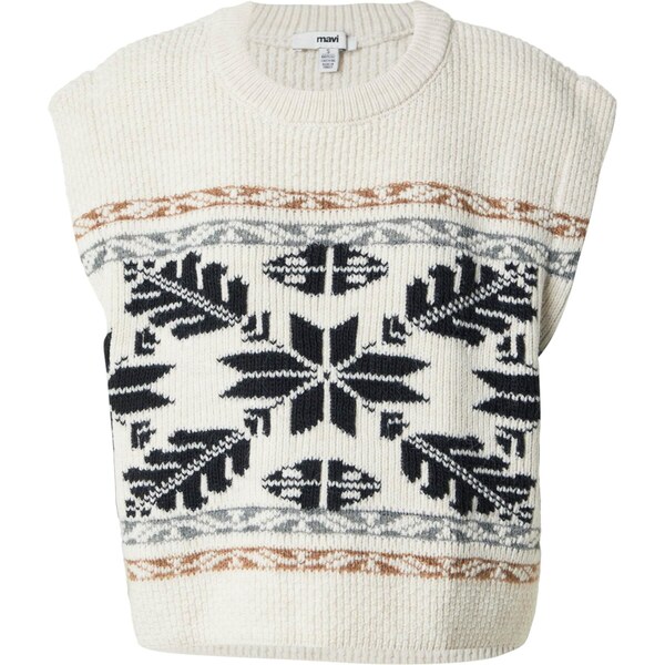 Mavi Sveter krémová / hnedá / tmavosivá / čierna 66609402