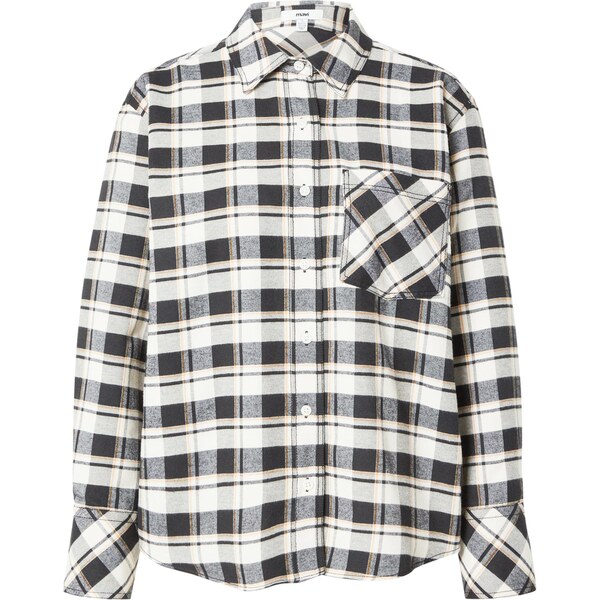 Mavi Blúzka tmavohnedá / horčicová / biela 66609493