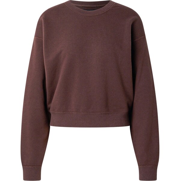 Abercrombie & Fitch Mikina CLASSIC hnedá 66609517