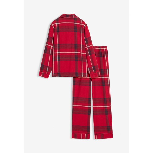 bonprix Pyžamo, flanelové, z mäkkej bavlny (2 ks), farba červená 66600839
